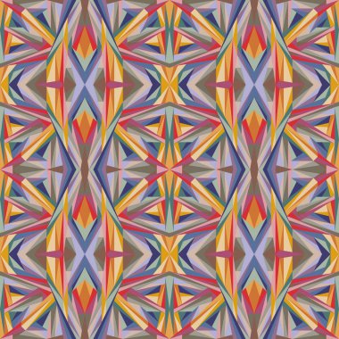 Geometrik seamless modeli. Vektör arka renkli süs plan Tekstil, yüzey, dekor tasarımı için.