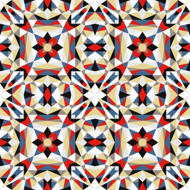 Geometrik seamless modeli, modern tasarım doku, vektör arka plan.