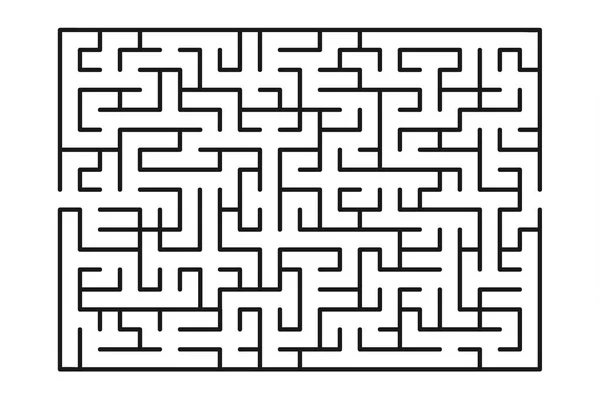 Abstracte Doolhof Doolhof Met Ingang Uitgang Vector Labyrint 246 — Stockvector