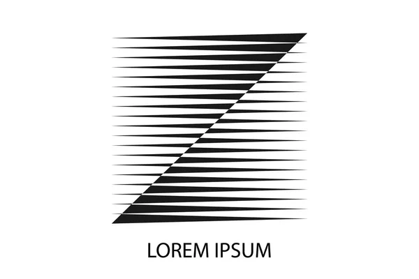 Soyut işaret, sembol, logo, amblem, simge, yaratıcı geometrik desen, vektör noktalı çizgiler arka plan.