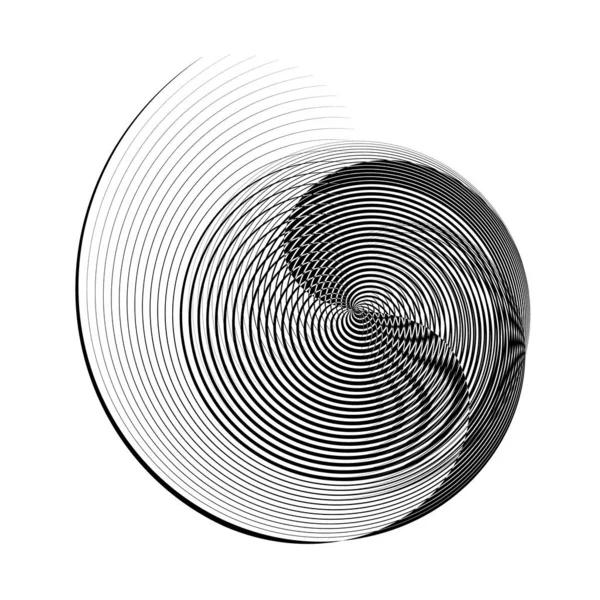 Résumé Lignes Demi Teintes Fond Cercle Motif Dynamique Géométrique Texture — Image vectorielle
