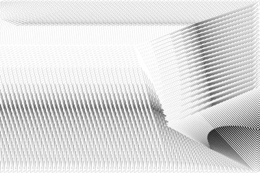 Soyut yarım ton çizgileri hareket akışkan arkaplan, geometrik siyah beyaz desen, vektör modern tasarım dokusu kart, kapak, poster, dekorasyon.