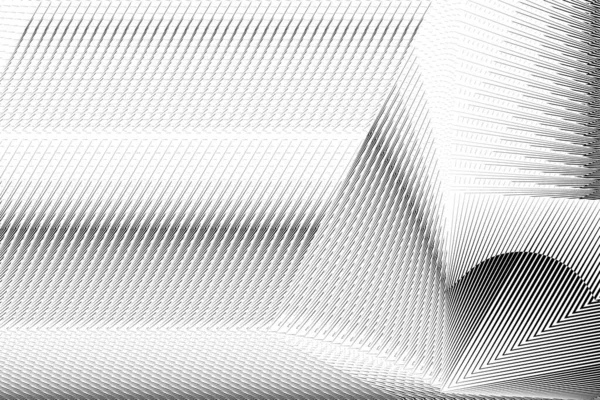 Abstracte Halftoon Lijnen Beweging Vloeiende Achtergrond Geometrische Zwart Wit Patroon — Stockvector