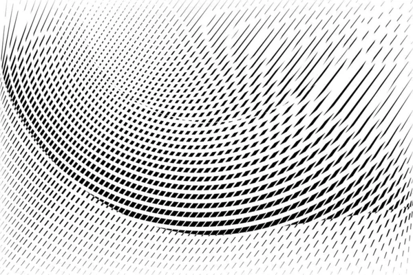 Abstrakte Energie Futuristische Halbtonpunkte Und Linien Hintergrund Geometrisches Dynamisches Muster — Stockvektor