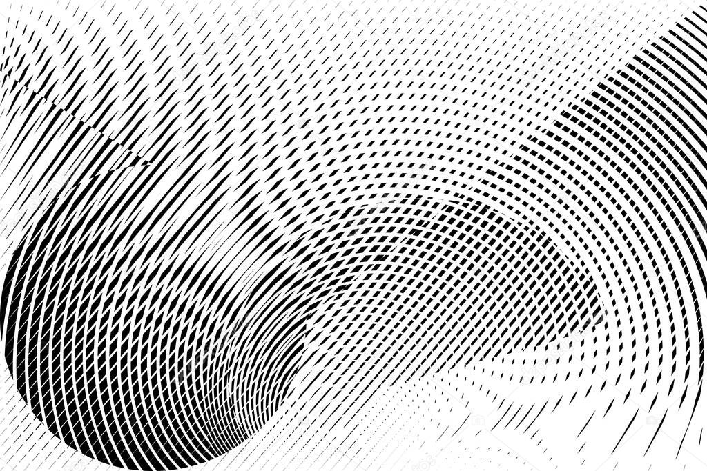Abstract energy futuristic halftone dots and lines background, creative geometric dynamic pattern, vector modern design texture for business card, banner, flyer, cover, poster, decoration.