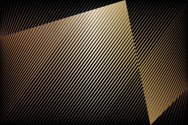 Soyut yarım ton çizgileri altın metalik etki arka planı, geometrik dinamik desen, vektör modern tasarım dokusu.