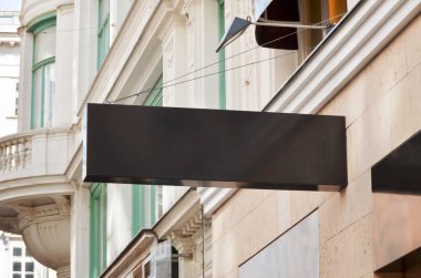 Yatay dikdörtgen tabela mockup