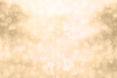 Altın, sarı bokeh ışıklar. Noel arka plan kavramı.