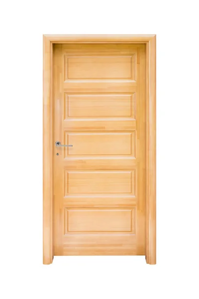 独立的现代木制房间门 — 图库照片