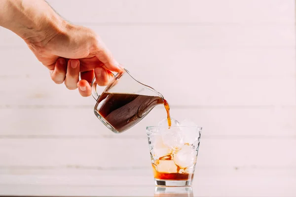 Cold Brew Coffee on White Background