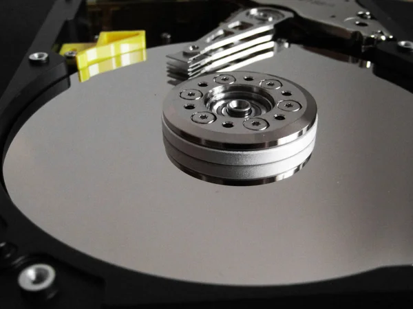 Detail from an opened hard disk