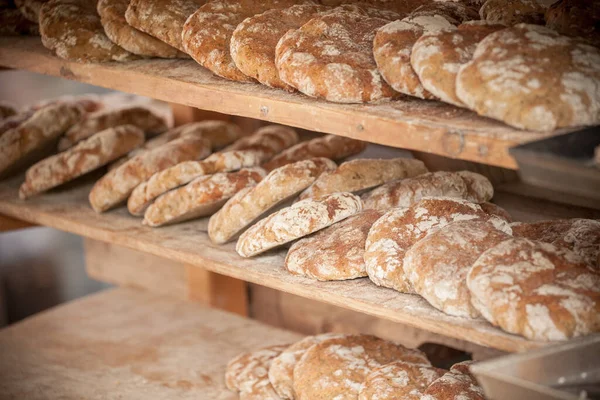 Tradiční Žitný Moučný Chléb Vařený Místě Při Oslavě Torggelen Val — Stock fotografie