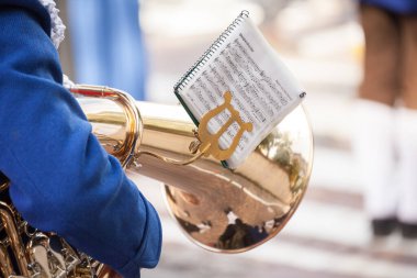 CHIUSA, İtalya - 16 Eylül 2017: Val Isarco 'da her eylül ayında yerel kutlama 