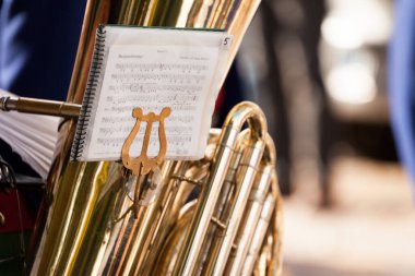 CHIUSA, İtalya - 16 Eylül 2017: Val Isarco 'da her eylül ayında yerel kutlama 