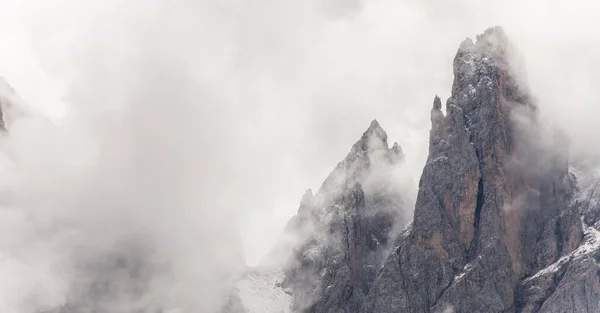 Kilátás Odle Hegyre Egy Felhős Napon Val Funes Dolomitok — Stock Fotó