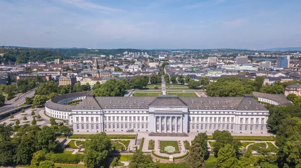 Вид Парку Палацу Виборчі Koblez Місто Німеччини Цікаві Місця — стокове фото