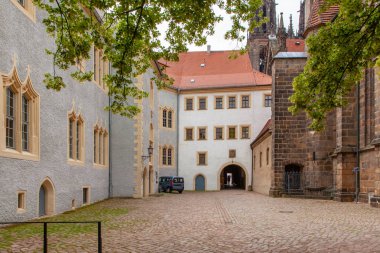 Bölge şehrin Meissen Saksonya Almanya intersting yerlerde