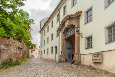 Bölge şehrin Meissen Saksonya Almanya intersting yerlerde