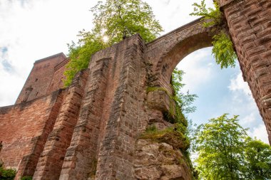 Trifels kale Güney Palatinate Forest Sauth Almanya