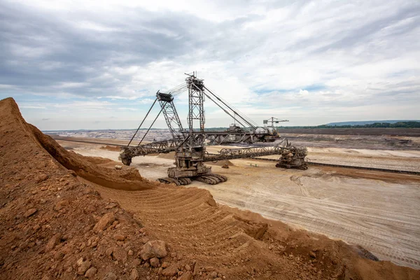 Rwe Carbón Marrón Cielo Abierto Inden Excavadora Alemania Industria Energía —  Fotos de Stock