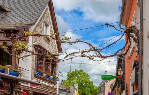 Ruedesheim Germania Città Romantica Sul Reno — Foto Stock