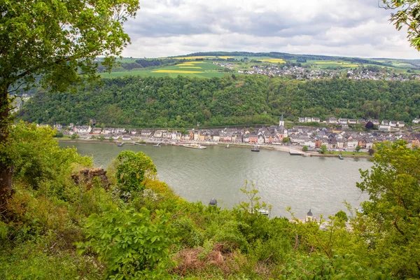 Goar Cityscape Rheine Vadi Peyzaj Almanya — Stok fotoğraf
