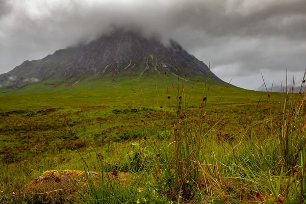 Типичная Мрачная Погода Нагорье Пейзаж Баллачулиш Гленко Шотландия Природа Путешествия — стоковое фото