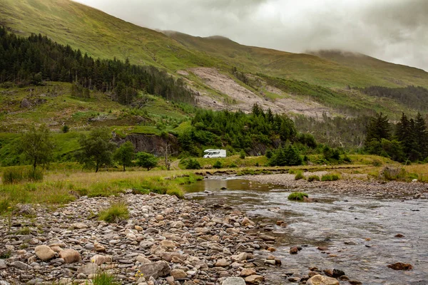 Krajobraz Wyżyny Kyle Glenshiel Szkocji Natura Turystyki Pieszej Podróży — Zdjęcie stockowe