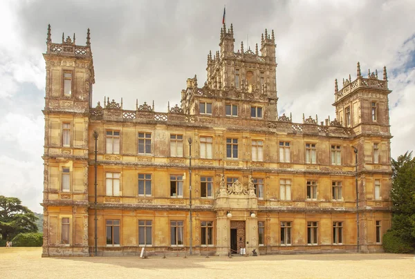 Highclere Castelo Famoso Como Downton Abbey Newbury Inglaterra — Fotografia de Stock