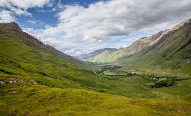 Doğa Highlands otantik manzara Kyle Glenshiel yürüyüş parkurları İskoçya seyahat