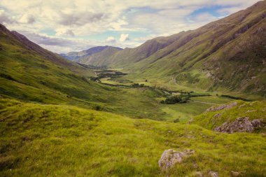 Doğa Highlands otantik manzara Kyle Glenshiel yürüyüş parkurları İskoçya seyahat