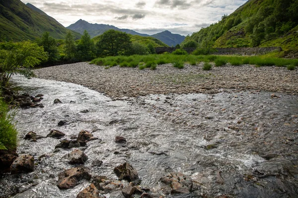 Naturen Highlands Autentiska Landskapet Kyle Glenshiel Vandringsleder Skottland Resor — Stockfoto