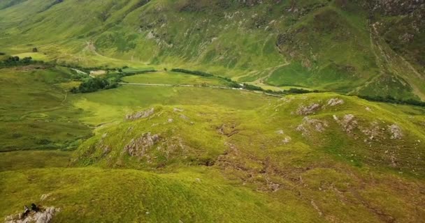 Drone Vidéo Aérienne Highlands Landscape Scotland Nature Travel — Video