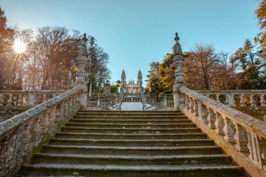 Lamego Kuzey Portekiz Seyahat yerler içinde kilise Nossa Senhora dos Remedios için Barok merdiven