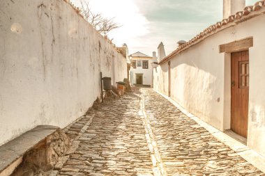 Ortaçağ Köyü Monsaraz Alentejo Portekiz seyahat Avrupa'da