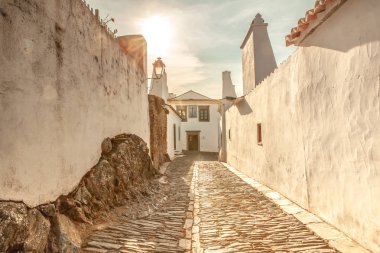 Ortaçağ Köyü Monsaraz Alentejo Portekiz seyahat Avrupa'da