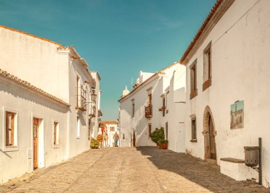 Ortaçağ Köyü Monsaraz Alentejo Portekiz seyahat Avrupa'da