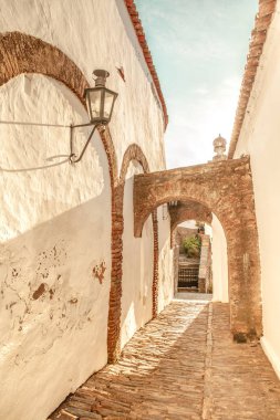 Ortaçağ Köyü Monsaraz Alentejo Portekiz seyahat Avrupa'da