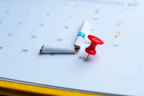 takvim31 Mayıs kırmızı pin (Dünya Tütün Günü kavramı) subjec