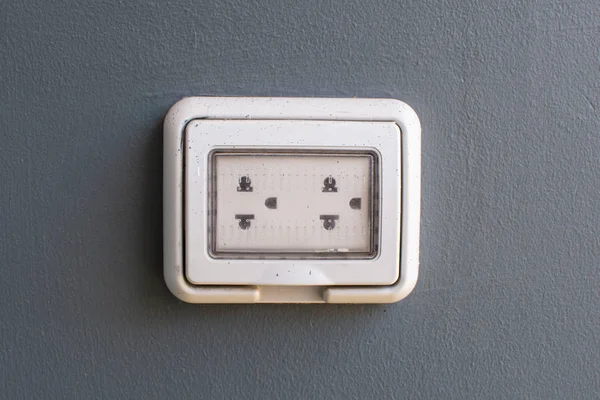 Power plug on wall — Stock Photo, Image