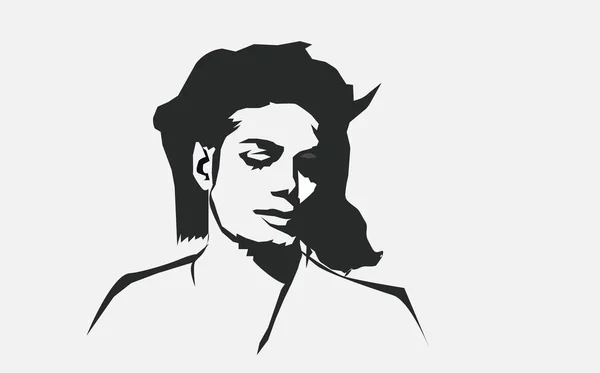Ağustos, 2018: Michael Jackson vektör izole portre çizimi stilize. Michael Jackson ABD'li şarkıcı ve söz yazarı dansçı King of Pop en popüler eğlence dünyasında