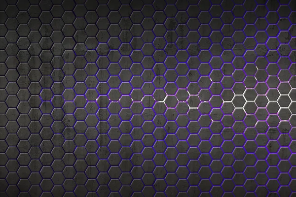 Hexagon Background Real Texture Illustration — Stock Photo, Image