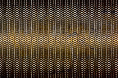 karanlık ve pas Metalik kafes arka plan dokusu.