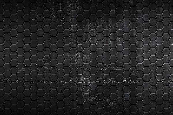 Fond Hexagonal Avec Une Texture Réelle Illustration — Photo