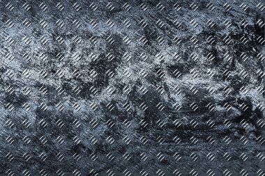 Grunge elmas plaka. kirli pas metal arka plan ve doku. 3D çizim.