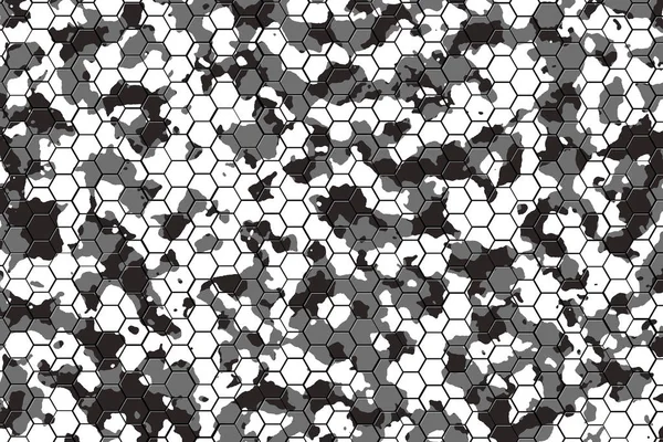 camouflage hexagon pattern blackground. 3D illustration