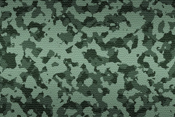 Camouflage Vert Gris Motif Cuir Fond Noir Texture Illustration — Photo
