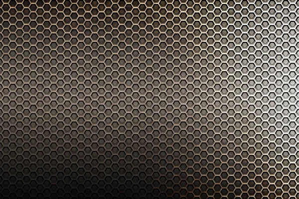 Fond Hexagonal Noir Gris Avec Une Texture Réelle Illustration — Photo
