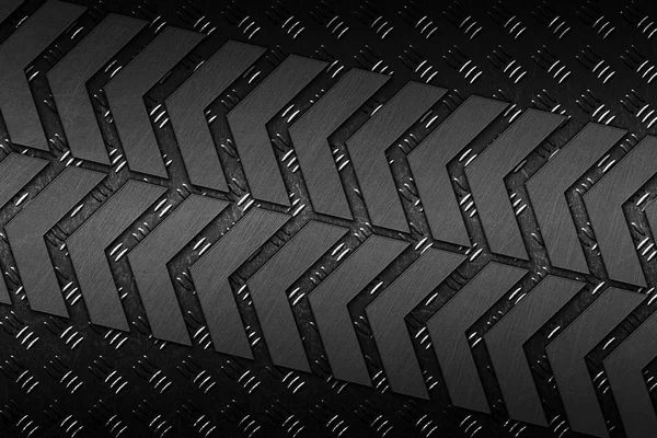 黒グランジ金属背景。金属板のパターン — ストック写真