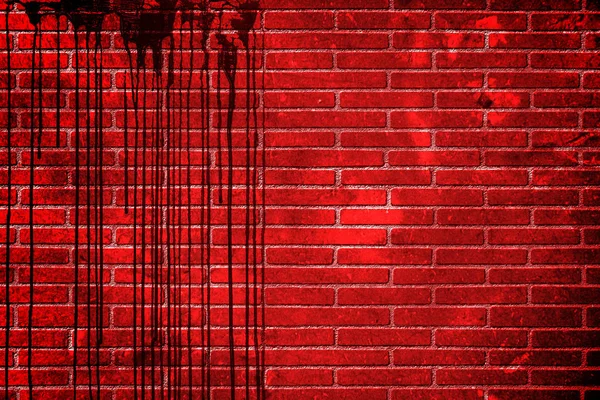 Blodiga väggen i mörkret — Stockfoto